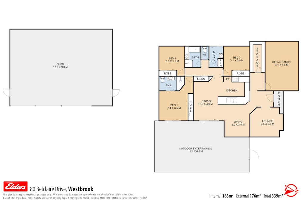 80  Belclaire Drive, Westbrook, QLD, 4350 - Floorplan 1