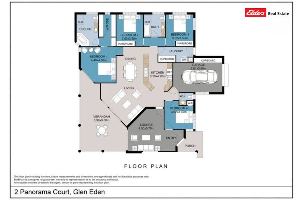 2 Panorama Court, Glen Eden, QLD, 4680 - Floorplan 1