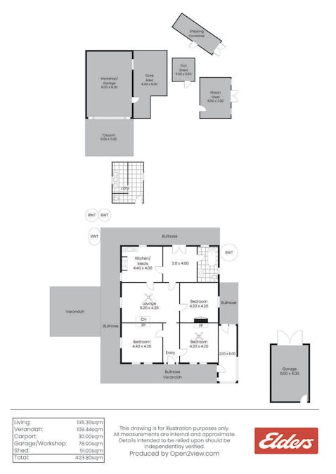 1097 Valley Road, Koolunga, SA, 5464 - Floorplan 1