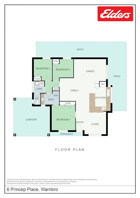 6 Princep Place, Warnbro, WA, 6169 - Floorplan 1