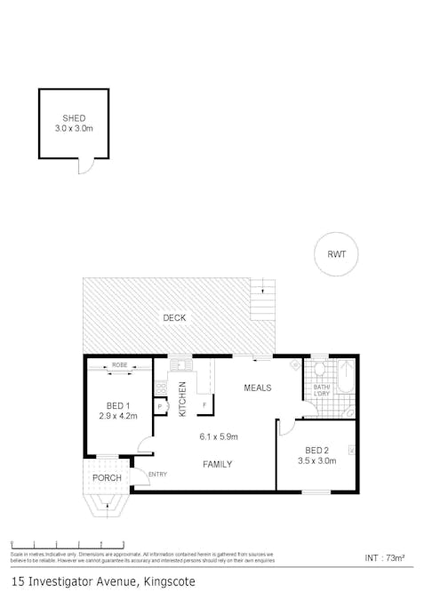 15  Investigator Avenue, Kingscote, SA, 5223 - Floorplan 1