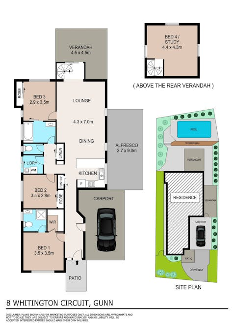 8 Whitington Circuit, Gunn, NT, 0832 - Floorplan 1