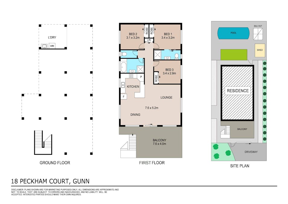 18 Peckham Court, Gunn, NT, 0832 - Floorplan 1