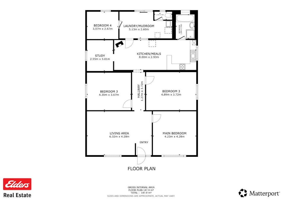 127 Duke Street East, Northam, WA, 6401 - Floorplan 1