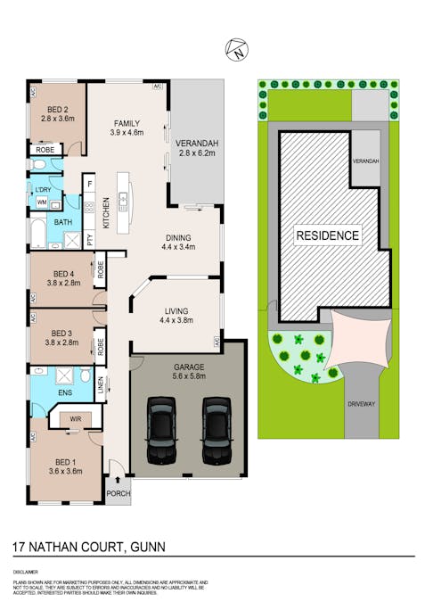 17 Nathan Court, Gunn, NT, 0832 - Floorplan 1