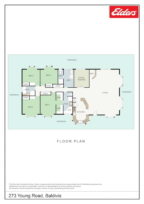 273 Young Road, Baldivis, WA, 6171 - Floorplan 1