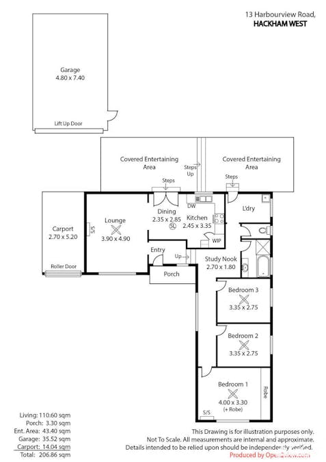 13 Harbourview Road, Hackham West, SA, 5163 - Floorplan 1