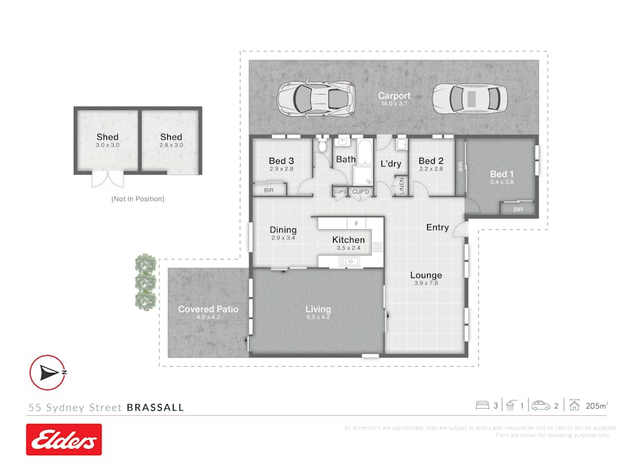 55 Sydney Street, Brassall, QLD, 4305 - Floorplan 1