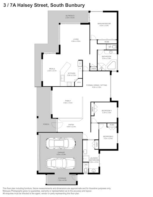 3/7A Halsey Street, South Bunbury, WA, 6230 - Floorplan 1