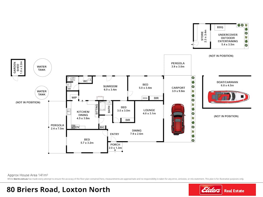 80 Briers Road, Loxton, SA, 5333 - Floorplan 1