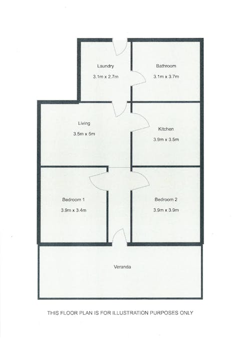 7 Willow Avenue, Lucindale, SA, 5272 - Floorplan 1