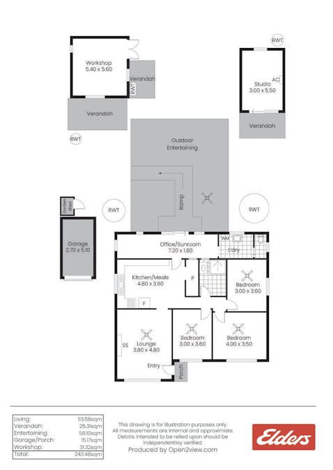 Lot 201 North Terrace, Orroroo, SA, 5431 - Floorplan 1