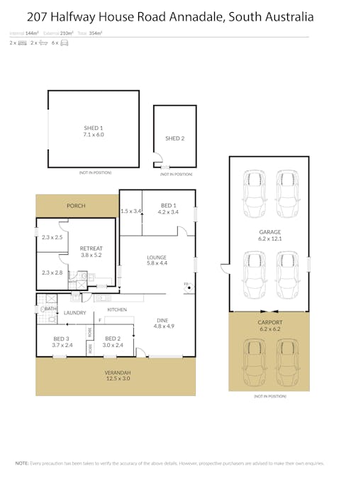 207 Halfway House Road, Annadale, SA, 5356 - Floorplan 1