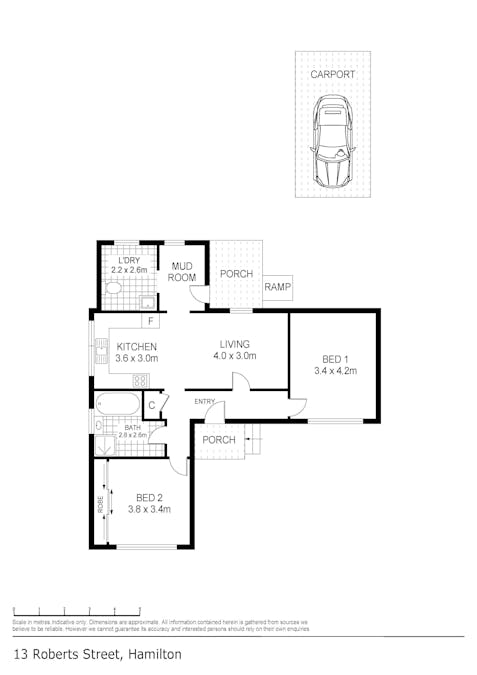 13 Roberts Street, Hamilton, VIC, 3300 - Floorplan 1