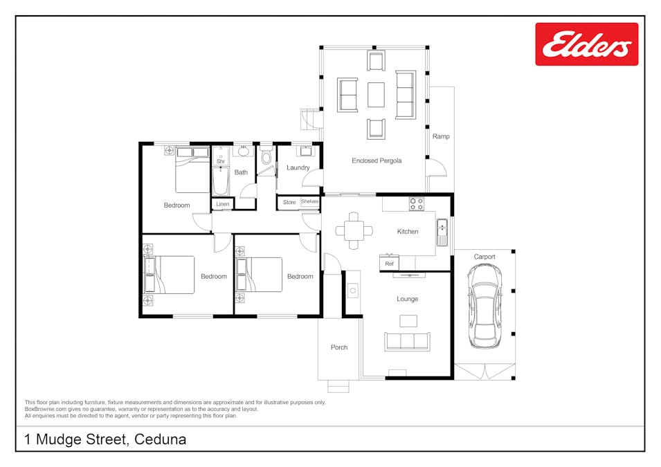 1 Mudge Street, Ceduna, SA, 5690 - Floorplan 1