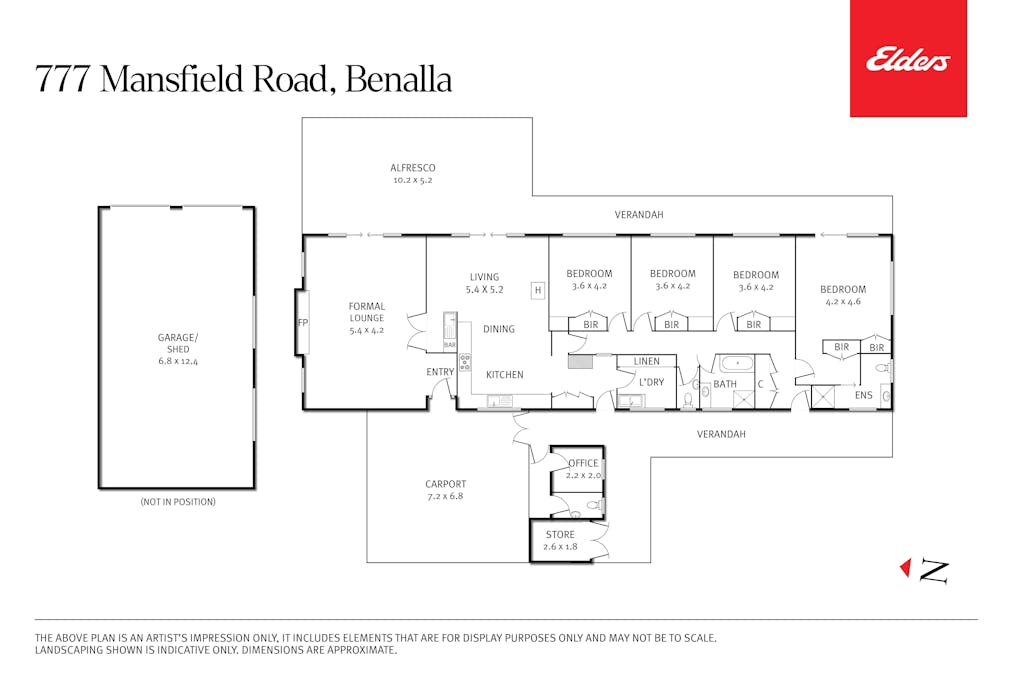 777 Mansfield Road, Benalla, VIC, 3672 - Floorplan 2