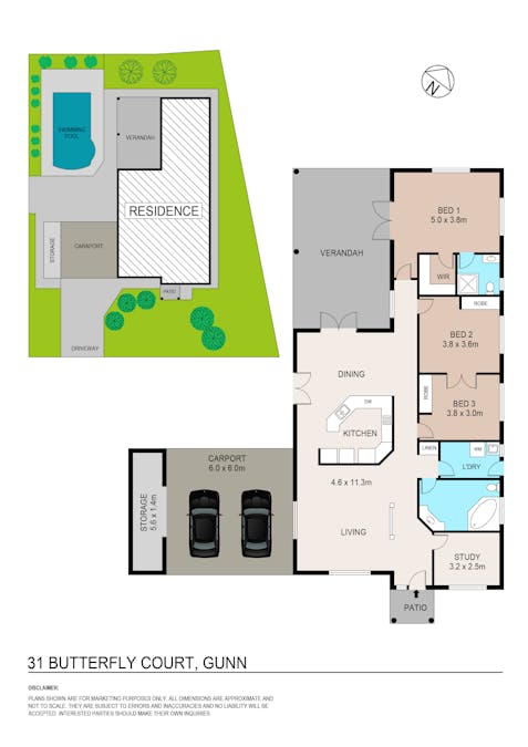 31 Butterfly Court, Gunn, NT, 0832 - Floorplan 1