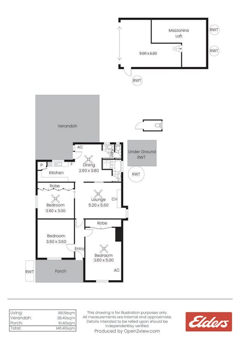 6 Eighteenth Street, Orroroo, SA, 5431 - Floorplan 1