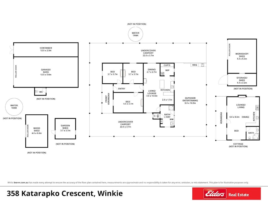 358 Katarapko Crescent, Winkie, SA, 5343 - Floorplan 1
