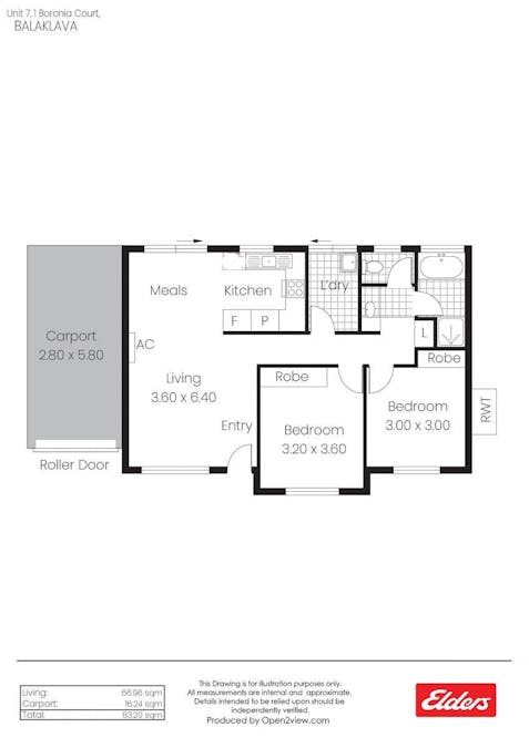 7/1 Boronia Circuit, Balaklava, SA, 5461 - Floorplan 1