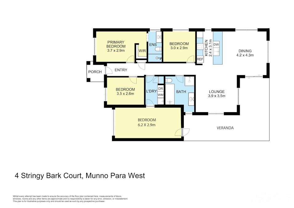 4 Stringy Bark Court, Munno Para West, SA, 5115 - Floorplan 1