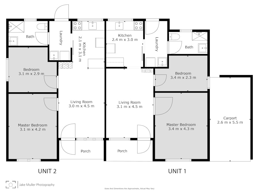 1-4/2 Hartley Street, Mount Gambier, SA, 5290 - Floorplan 1