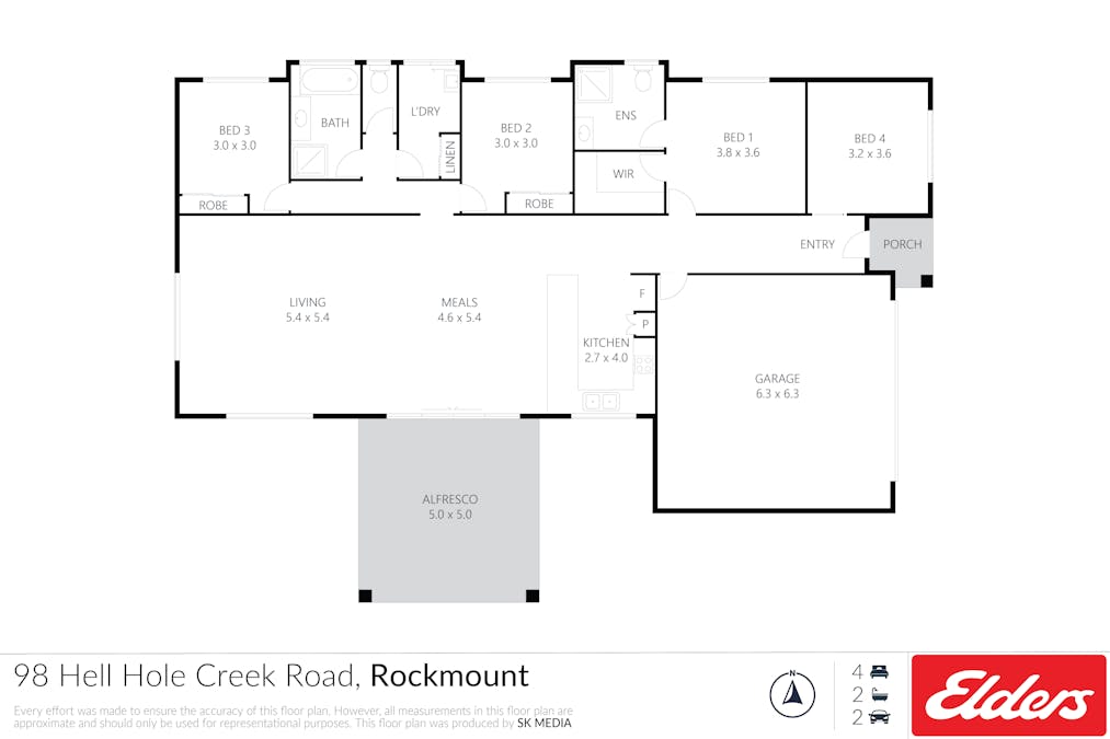 98 Hell Hole Creek Road, Preston, QLD, 4352 - Floorplan 1