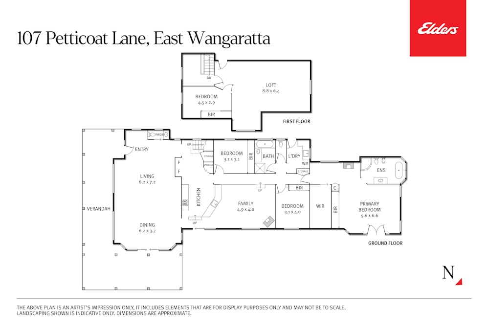 107 Petticoat Lane, East Wangaratta, VIC, 3678 - Floorplan 1