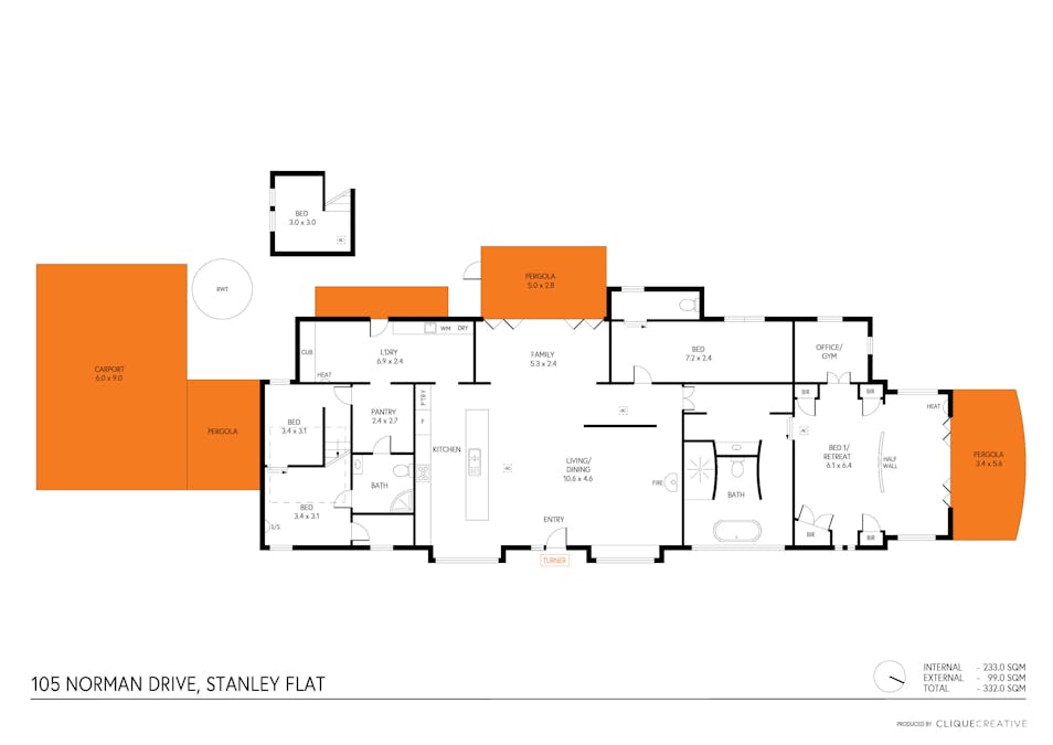 105 Norman Drive, Clare, SA, 5453 - Floorplan 1