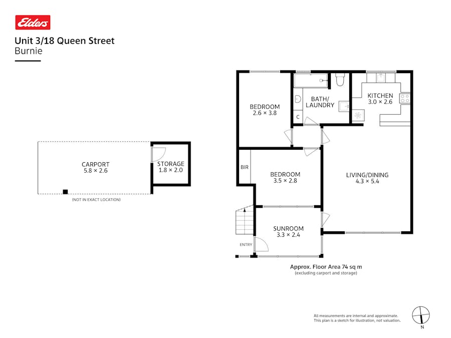 3/18 Queen Street, Burnie, TAS, 7320 - Floorplan 1