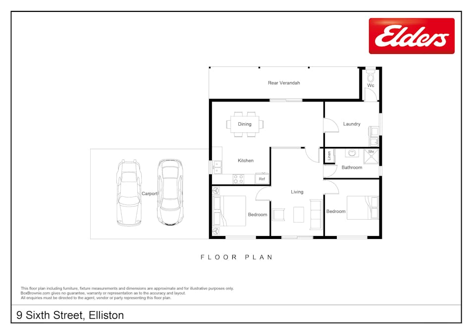 9 Sixth Street, Elliston, SA, 5670 - Floorplan 1