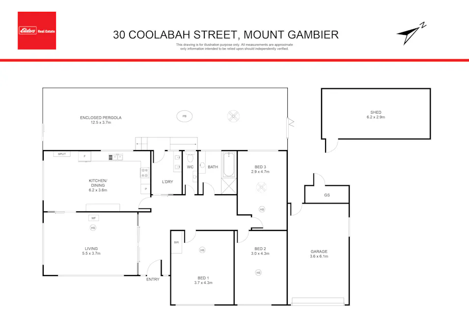 30 Coolabah Street, Mount Gambier, SA, 5290 - Floorplan 1