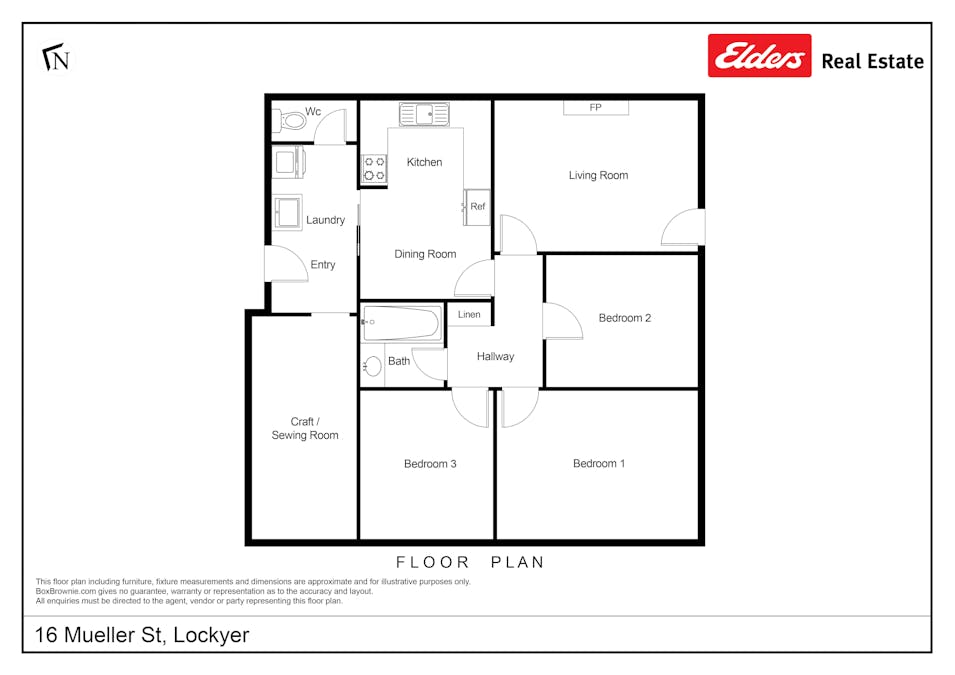 16 Mueller Street, Lockyer, WA, 6330 - Floorplan 1