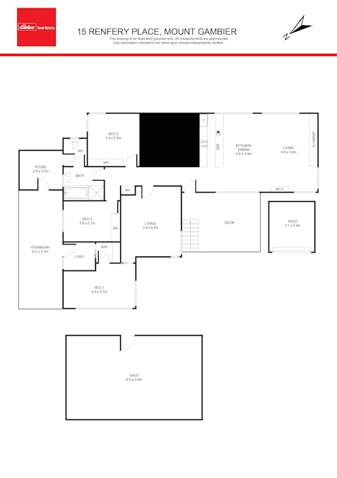 15 Renfrey Place, Mount Gambier, SA, 5290 - Floorplan 1