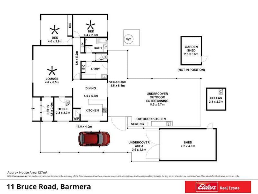 11 Bruce Road, Barmera, SA, 5345 - Floorplan 1
