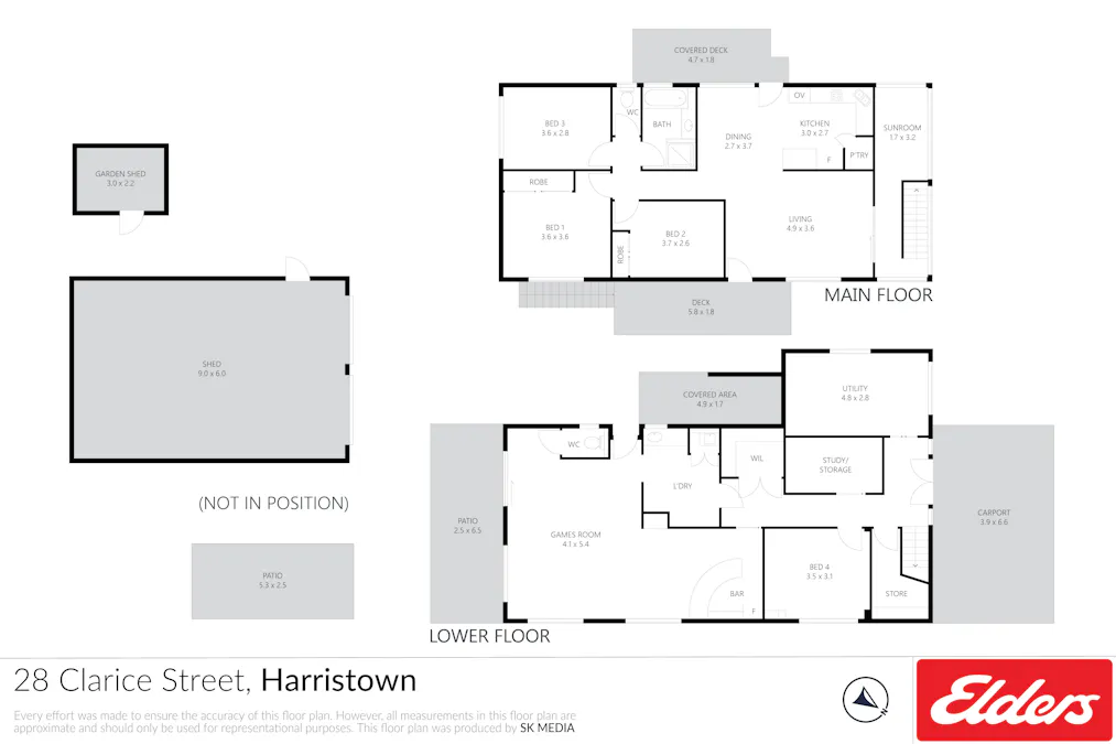 28 Clarice Street, Harristown, QLD, 4350 - Floorplan 1