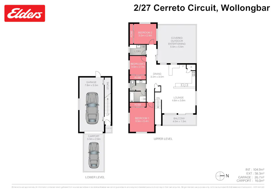2/27 Cerreto Circuit, Wollongbar, NSW, 2477 - Floorplan 1
