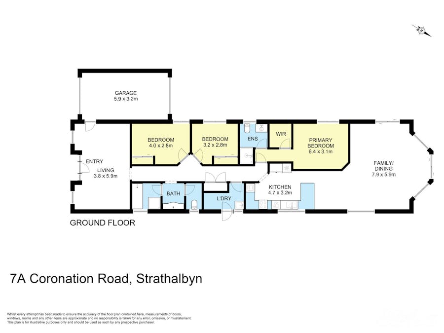 7A Coronation Road, Strathalbyn, SA, 5255 - Floorplan 1