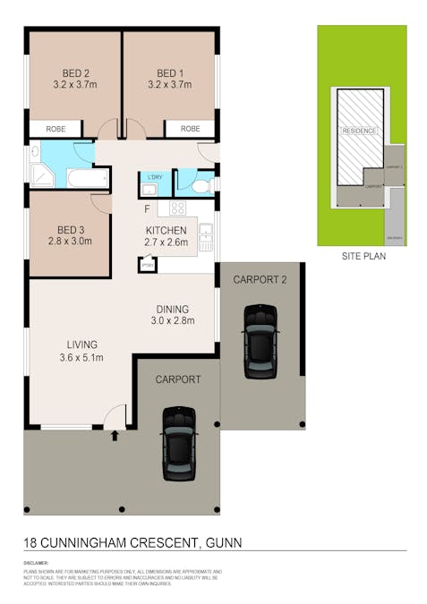 18 Cunningham Crescent, Gunn, NT, 0832 - Floorplan 1