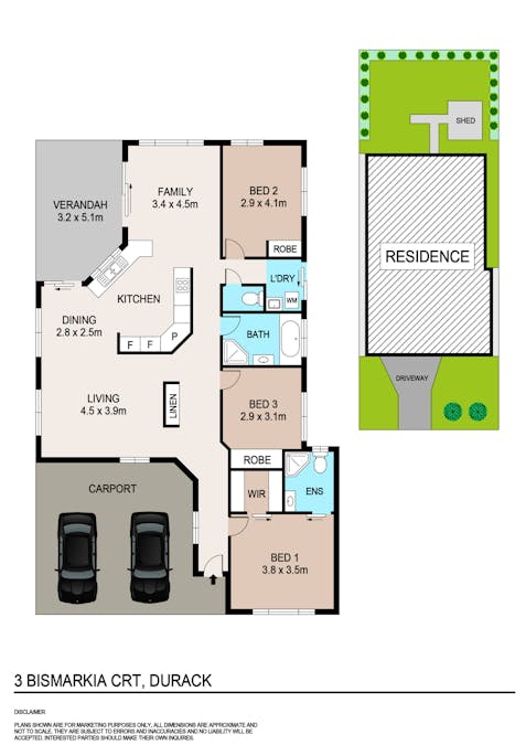 3 Bismarkia Court, Durack, NT, 0830 - Floorplan 1