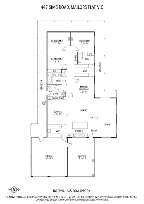 447 Sims Road, Winslow, VIC, 3281 - Floorplan 1