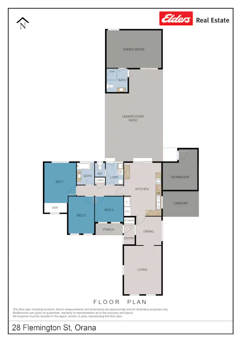 28 Flemington Street, Orana, WA, 6330 - Floorplan 1
