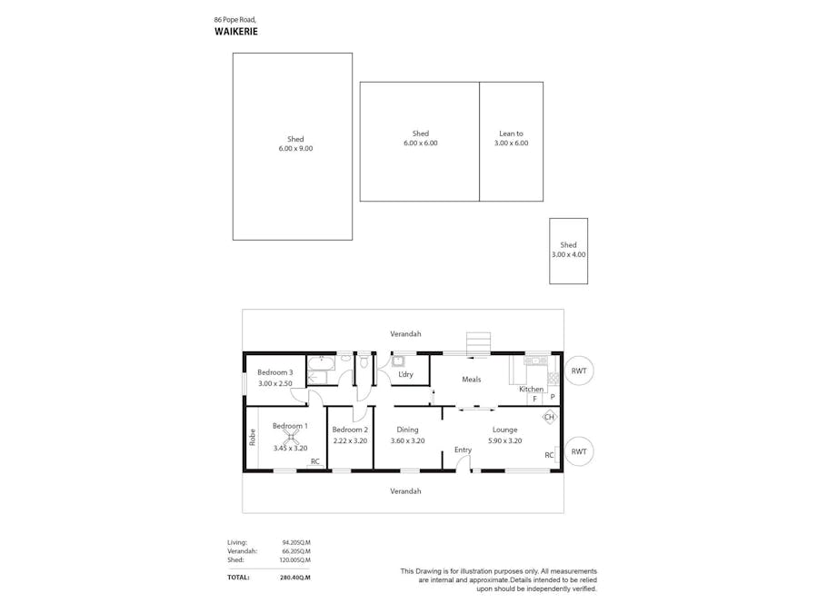 86 Pope Road, Waikerie, SA, 5330 - Floorplan 1