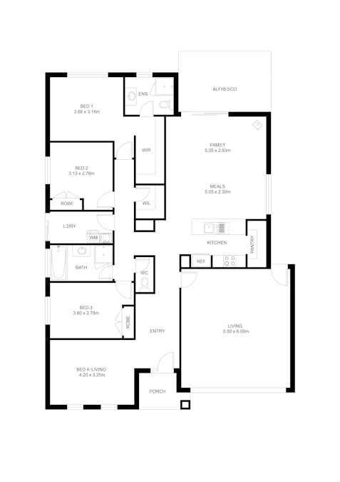 14 Bluegum Crescent, Bonnie Doon, VIC, 3720 - Floorplan 1