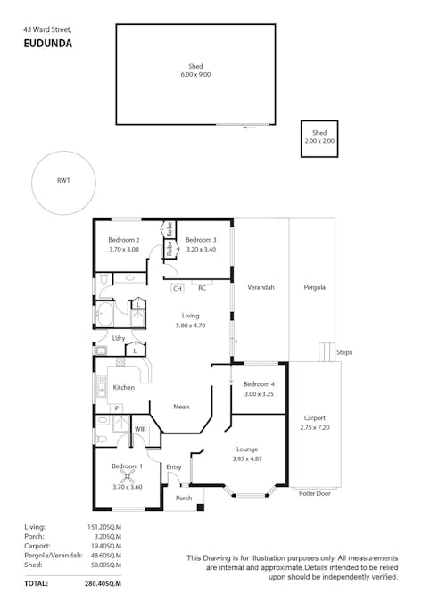 43 Ward Street, Eudunda, SA, 5374 - Floorplan 1