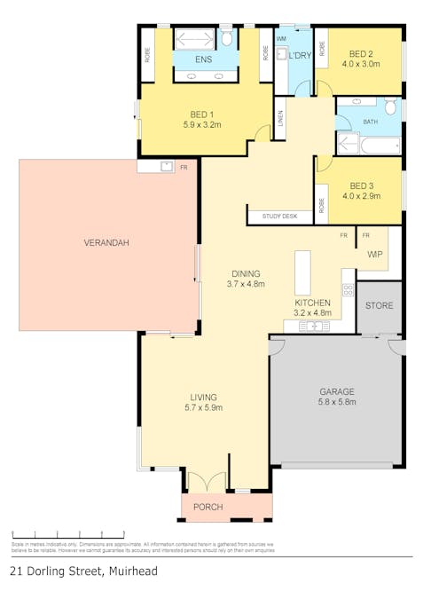 21 Dorling Street, Muirhead, NT, 0810 - Floorplan 1