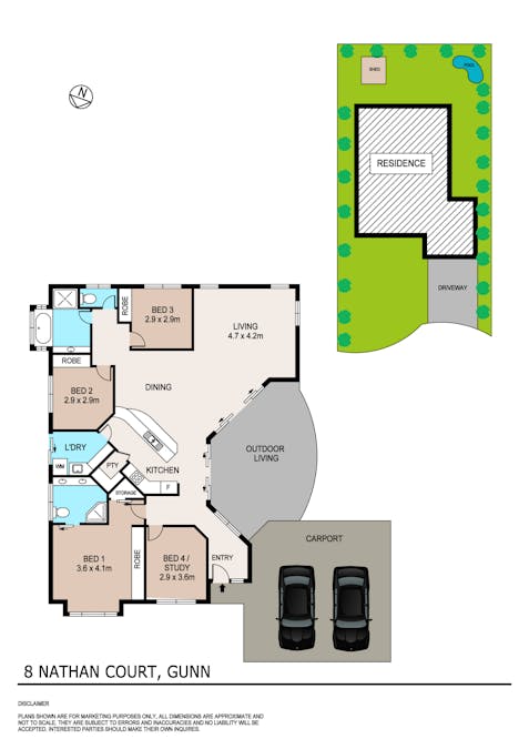 8 Nathan Court, Gunn, NT, 0832 - Floorplan 1