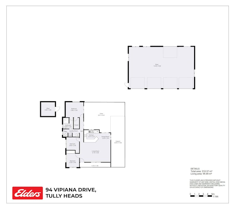 94 Vipiana Drive, Tully Heads, QLD, 4854 - Floorplan 1