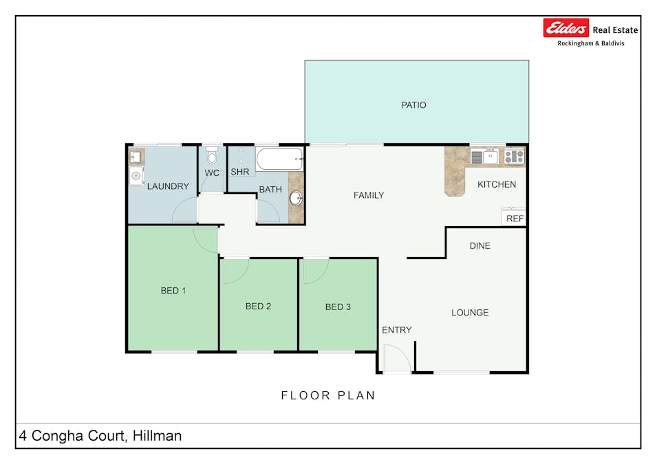 4 Congha Court, Hillman, WA, 6168 - Floorplan 1