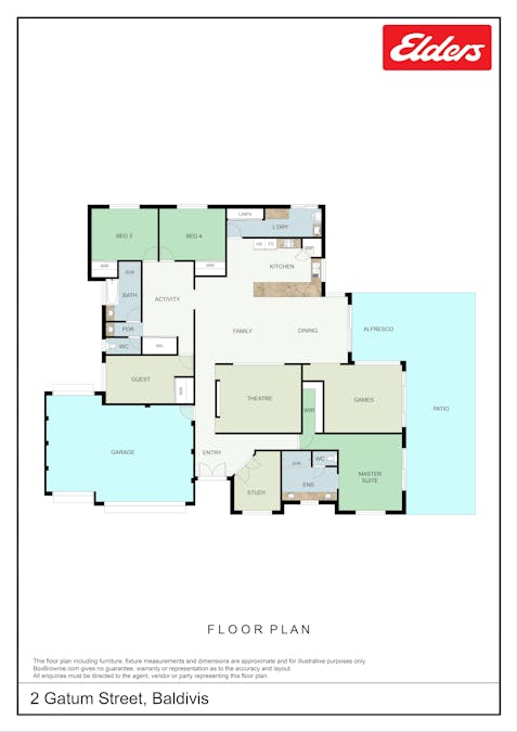 2 Gatum Street, Baldivis, WA, 6171 - Floorplan 1